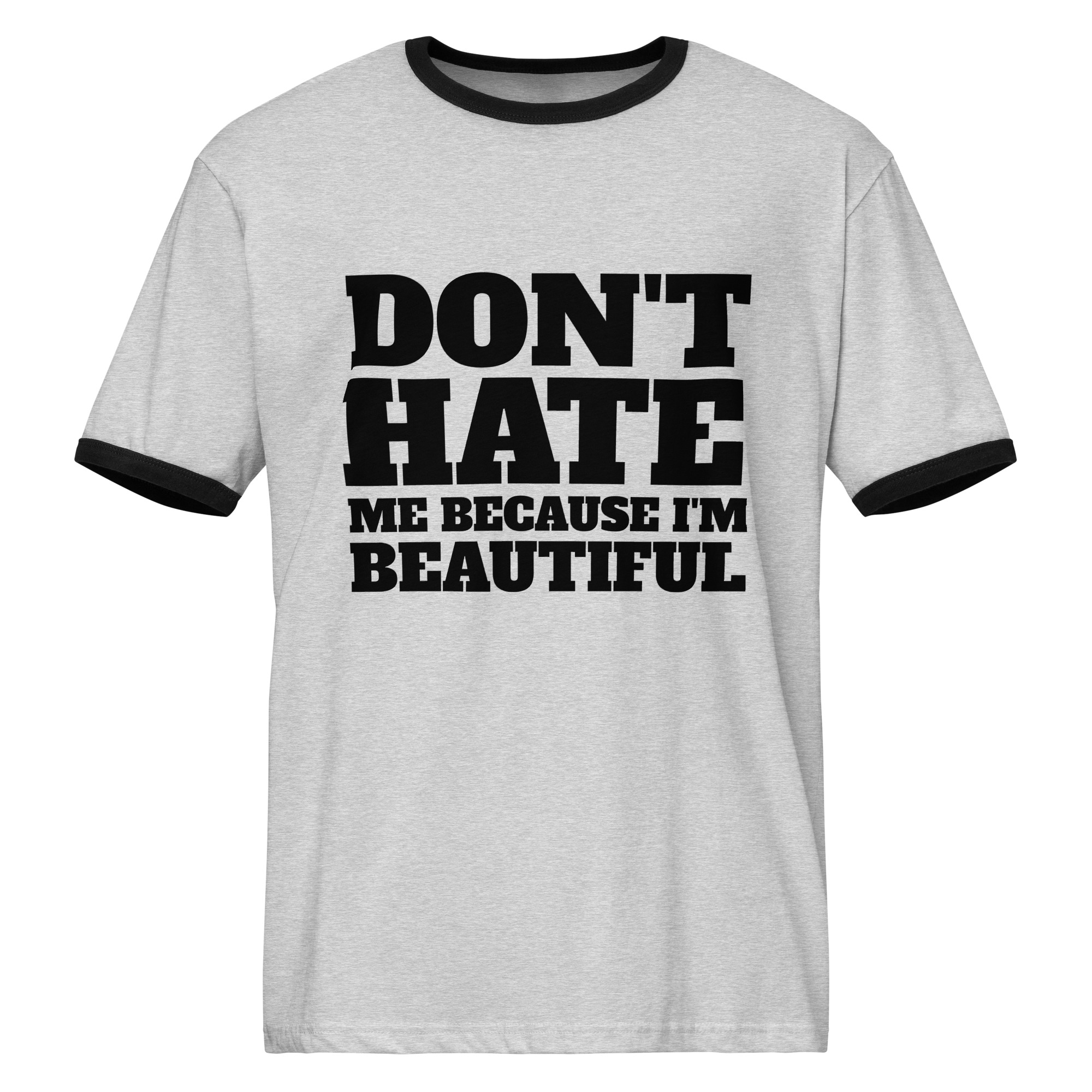 unisex-ringer-t-shirt-heather-gray-black-front-68f67144757c0jpg - Brainblaze Advertising + Design