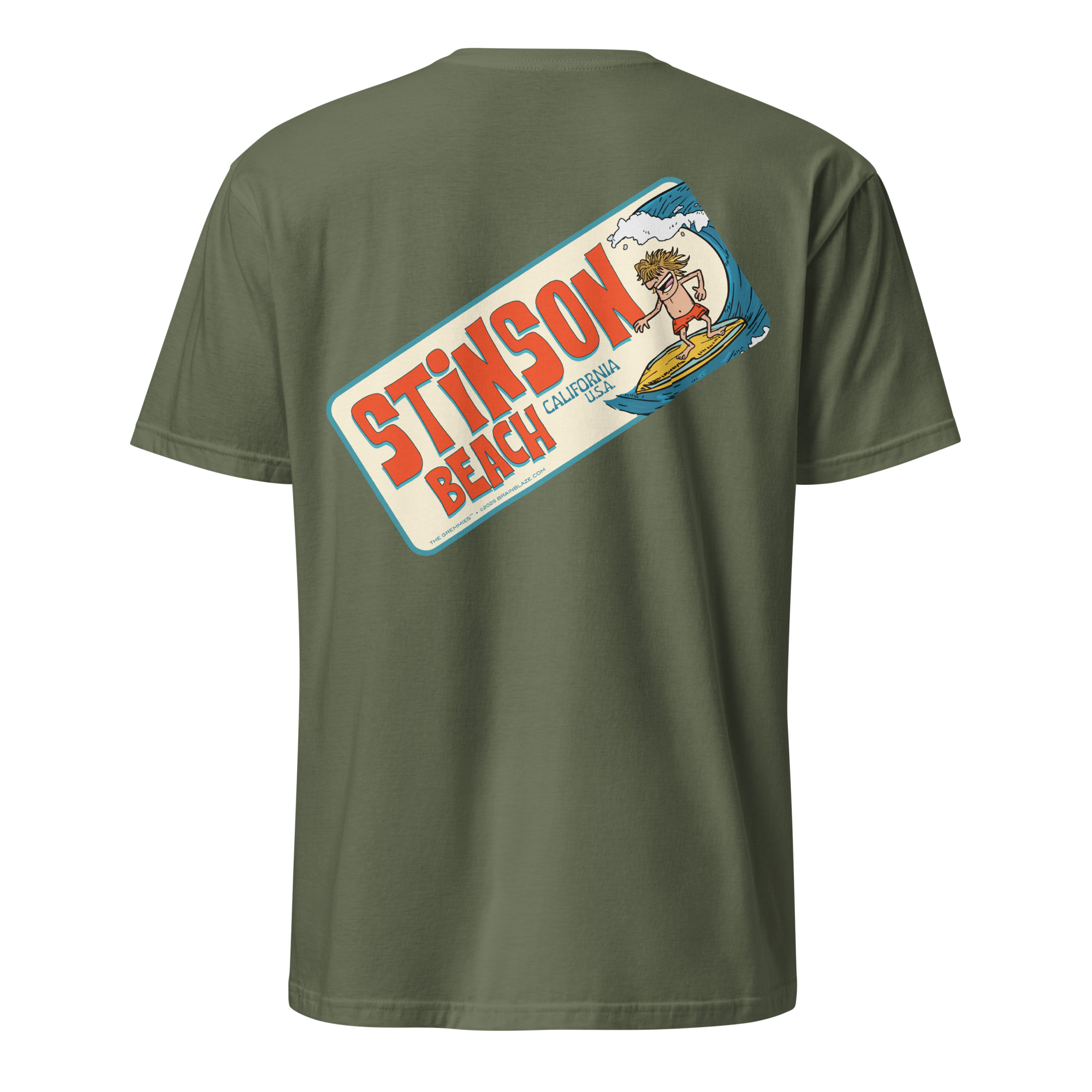 unisex-basic-softstyle-t-shirt-military-green-back-697007d0ad89bjpg - Brainblaze Advertising + Design