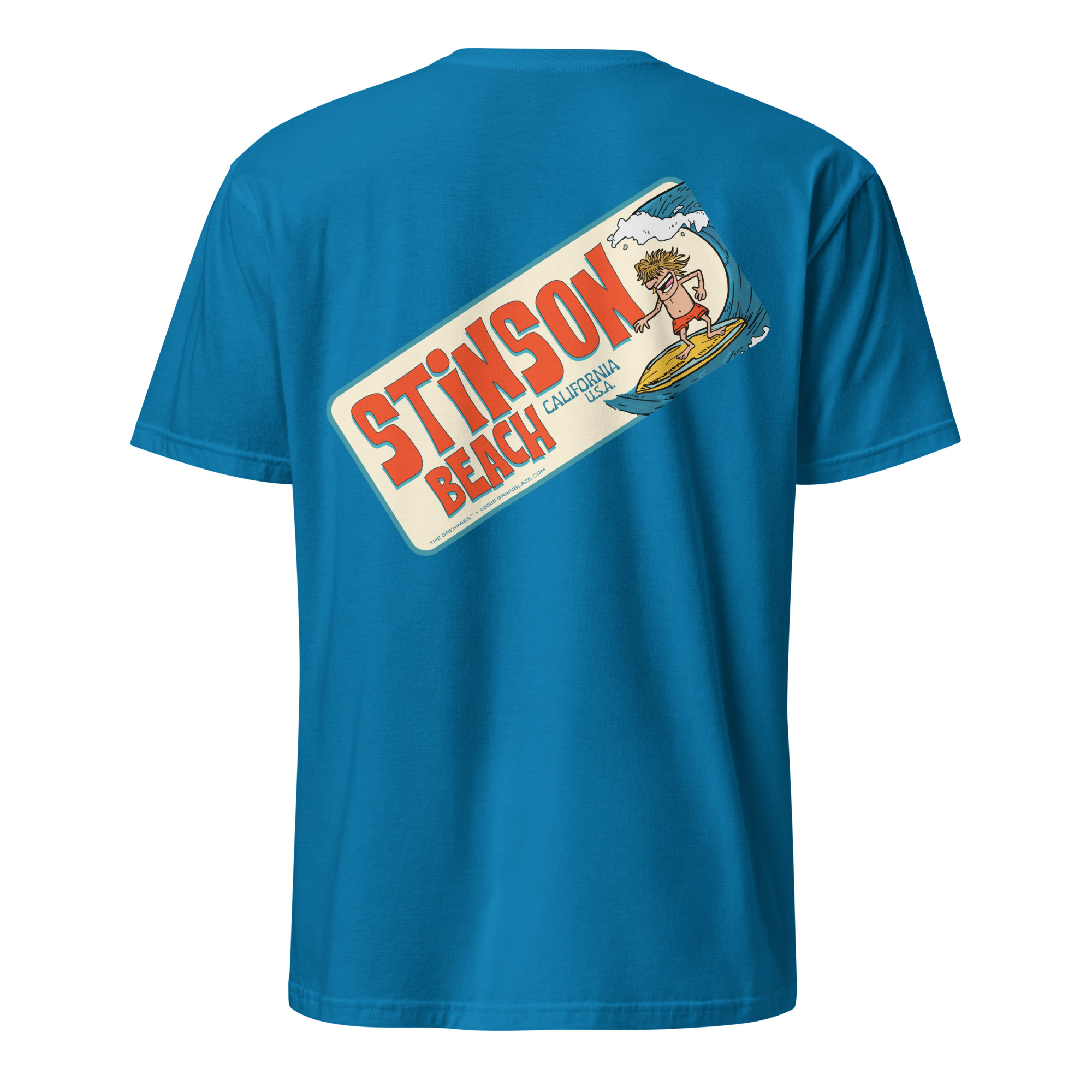 unisex-basic-softstyle-t-shirt-sapphire-back-697007d0aba72jpg - Brainblaze Advertising + Design