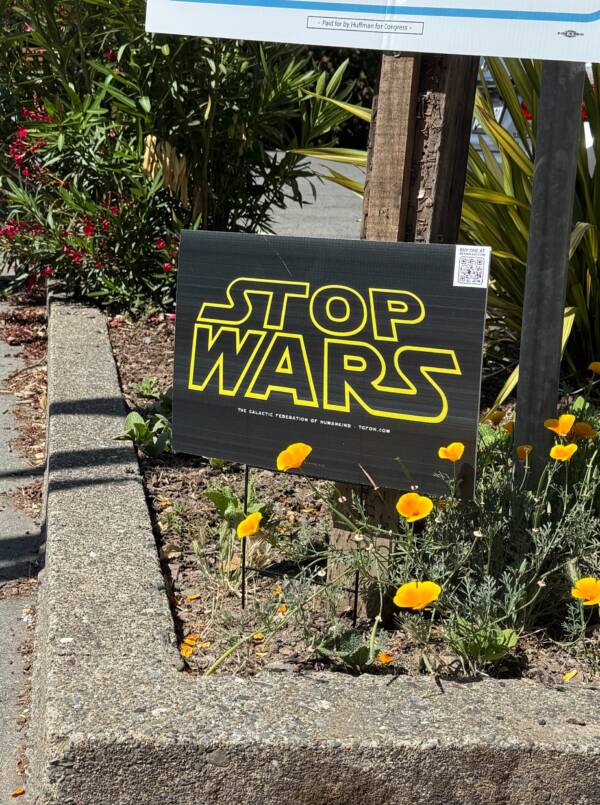 STOP WARS Yard Sign - FREE SHIPPING