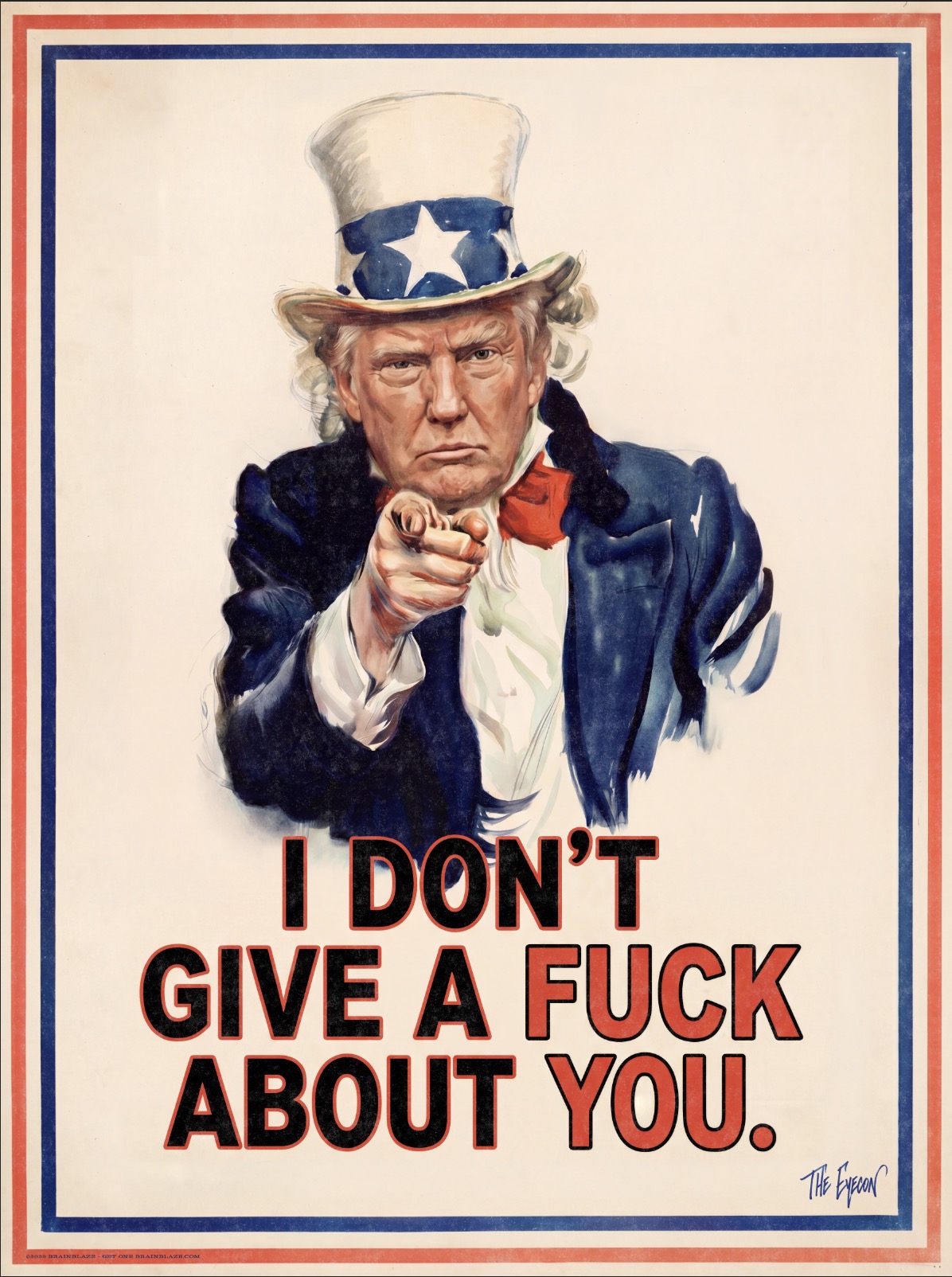 Uncle Trump Poster ~ America 250 ~ Uncel Sam Postare 2026 - Brainblaze Advertising + Design Uncle Trump Poster ~ America 250 ~ Uncel Sam Postare 2026